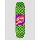 Santa Cruz Flame Dot Check 8" Skateboard Deck green