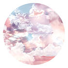 Komar Väggdekor/tapet Ø125 cm Rund wall sticker - Candy Sky