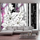 Arkiio Fototapet Crying Lilies On Purple Marble 250x175