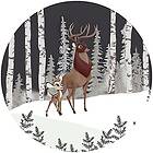 Komar Fototapet KOMAR Bambi Great Prince svart DD1-014