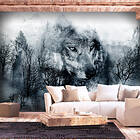 Arkiio Fototapet Mountain Predator Black And White 300x210