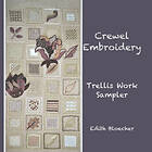 Crewel Embroidery Trellis Work Sampler