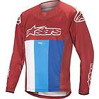 AlpineStars herr Techstar Ls Jersey Techstar Ls Jersey Burgundy White Blue L