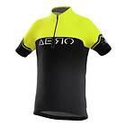 Bicycle Line Aero S2 Short Sleeve Jersey Gul,Svart 128 cm Pojke