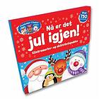 Nå er det jul igjen! Eske med 3 aktivitetsbøker, press-ut-figurer og over 750 klistremerker