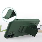 Wozinsky Kickstand Case flexibelt silikonskal med stativ iPhone 12 Mini Grå