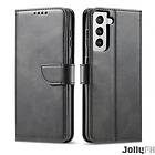 JollyFX Magnet Case elegant fodral skal med flik och stativfunktion för Samsung Galaxy S22 Svart