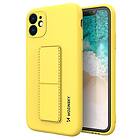 Wozinsky Kickstand Case flexibelt silikonskal med stativ iPhone 12 Pro Gul