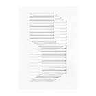 MOEBE Relief shifted lines 14.8x21 cm Off White