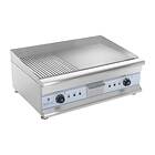 Royal Catering Elektriskt Stekbord - Dubbelt 75cm 2 x 3200W (Slät/Räfflad)