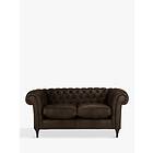 John Lewis Cromwell Chesterfield Small Leather Sofa (2-seater)