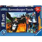 Ravensburger Puslespill Dragons: The Nine Realms 3x49 Brikker