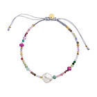 Stine A. Color Crush Bracelet with Multi Mix and Light Grey Ribbon