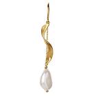 Stine A. Long Twisted Earring With Baroque Pearl