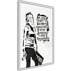 Artgeist Poster Affisch Girl with Graffiti A3-POprp0841l_brA