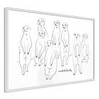 Artgeist Poster Affisch Meerkats Family A3-POprp0142l_brA