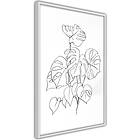 Artgeist Poster Affisch Monochrome Monstera A3-POprp1041l_brA