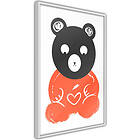 Artgeist Poster Affisch Thoughtful Bear A3-POprp1252l_brA