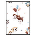 Gallerix Poster Cars And Balloons 3594-30x40