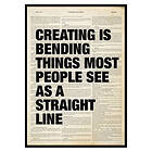 Gallerix Poster Creating Is Bending 2843-21x30