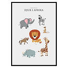 Gallerix Poster Djur I Afrika 2722-50x70
