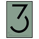 Gallerix Poster Graphical Number 3 2825-30x40