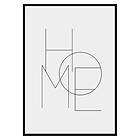 Gallerix Poster Home Typo 2971-30x40