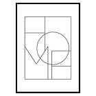 Gallerix Poster Home Line Art 3235-30x40