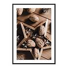 Gallerix Poster Walnuts In Wooden Star 4338-21x30G