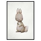 Gallerix Poster Watercolor Hare 3152-21x30