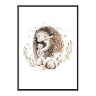 Gallerix Poster Watercolor Hedgehog Family 4102-50x70
