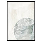 Gallerix Poster Watercolor Leaf Silhouette 2624-21x30G