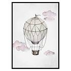 Gallerix Poster Watercolor Hot Air Balloon 3171-21x30G