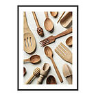 Gallerix Poster Wooden Kitchen Tools 3982-30x40