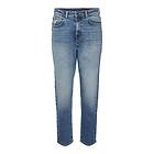 Noisy May Moni Straight Ankle High Waist Jeans Blå 25 / 34 Kvinna