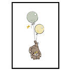 Gallerix Poster Animals And Balloons No3 2644-21x30G