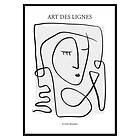 Gallerix Poster Art De Lignes No3 3277-50x70