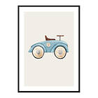 Gallerix Poster Blue Toy Car 4163-70x100