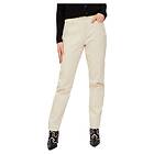 Vila Naomi Jo Color Mom Fit High Waist Jeans Beige 44 / 30 Kvinna