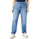 Vila Kelly Jaf Straight Fit High Waist Jeans Blå 42 / 32 Kvinna