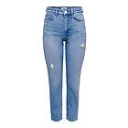 Only Emily Straight Fit Rea697 High Waist Jeans Blå 28 / 34 Kvinna