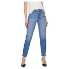 Only Emily Straight Fit Rea697 High Waist Jeans Blå 30 / 34 Kvinna