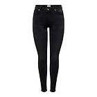 Only Wauw Skinny Mid Waist Jeans Svart L / 34 Kvinna