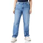 Vila Kelly Jaf Straight Fit High Waist Jeans Blå 44 / 30 Kvinna