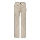 Only Juicy Wide Leg Fit High Waist Jeans Beige 26 / 32 Kvinna