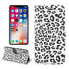 Lux-Case IPhone 9 mobilfodral syntetläder silikon plånbok stående leopardmönster