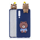 Lux-Case Cute 3D Galaxy A70 skal Bear Flerfärgad