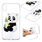 Lux-Case iPhone Xs Max pattern printing soft case Cute Panda Flerfärgad