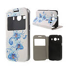 Lux-Case Moberg View Fodral till Galaxy Ace 4 Blå Blommor