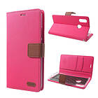Lux-Case ROAR KOREA P Smart Plus mobilfodral syntetläder silikon plånbok – Rosenröd Rosa
